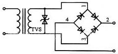 Application circuit of bidirectional TVS transient diode in AC circuit