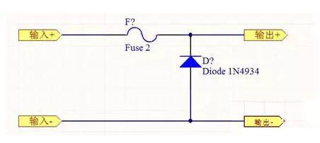 Use a fuse and a reverse parallel diode