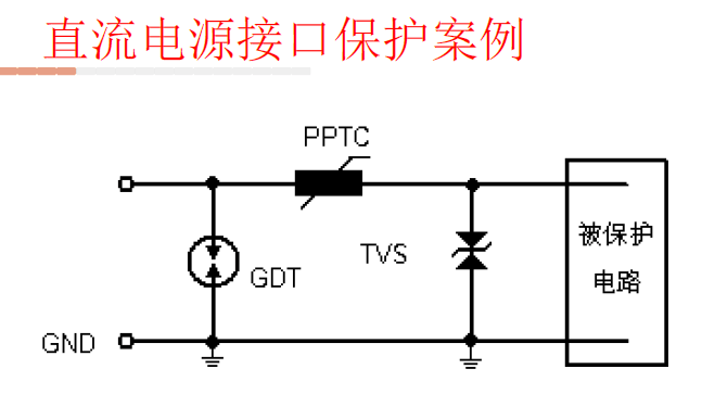 直流電源接口保護